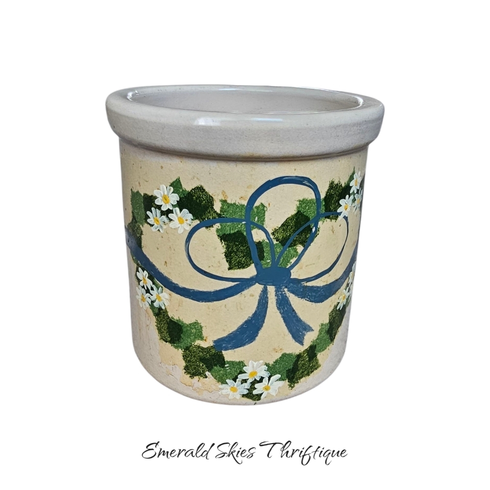 Vintage Roseville high jar, 2 qt.